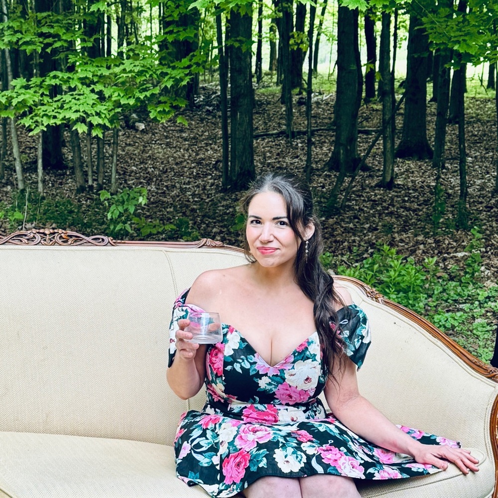 Vintage Jessica McClintock Gunne Sax Floral Dress